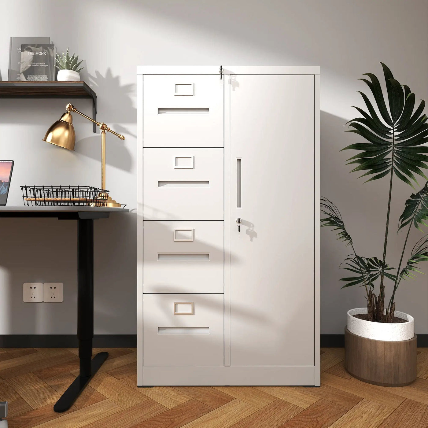 Storage Vertical Filing Cabinet With Lock by HouseOfZazla