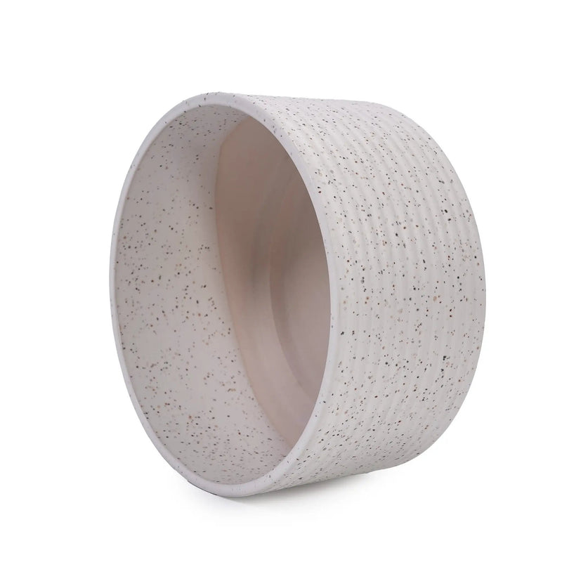 2 Pieces Ceramic Flowerpot Set, Milk White by HouseOfZazla