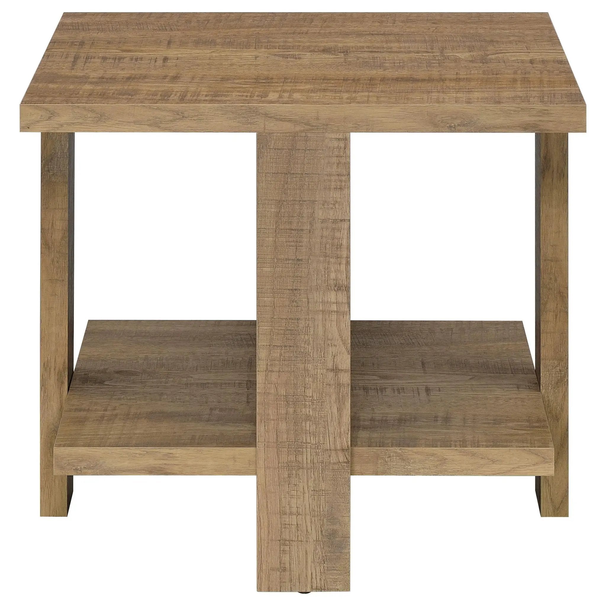 Dawn 2-piece Round Coffee and End Table Set Mango Brown by Unique Piece Furniture