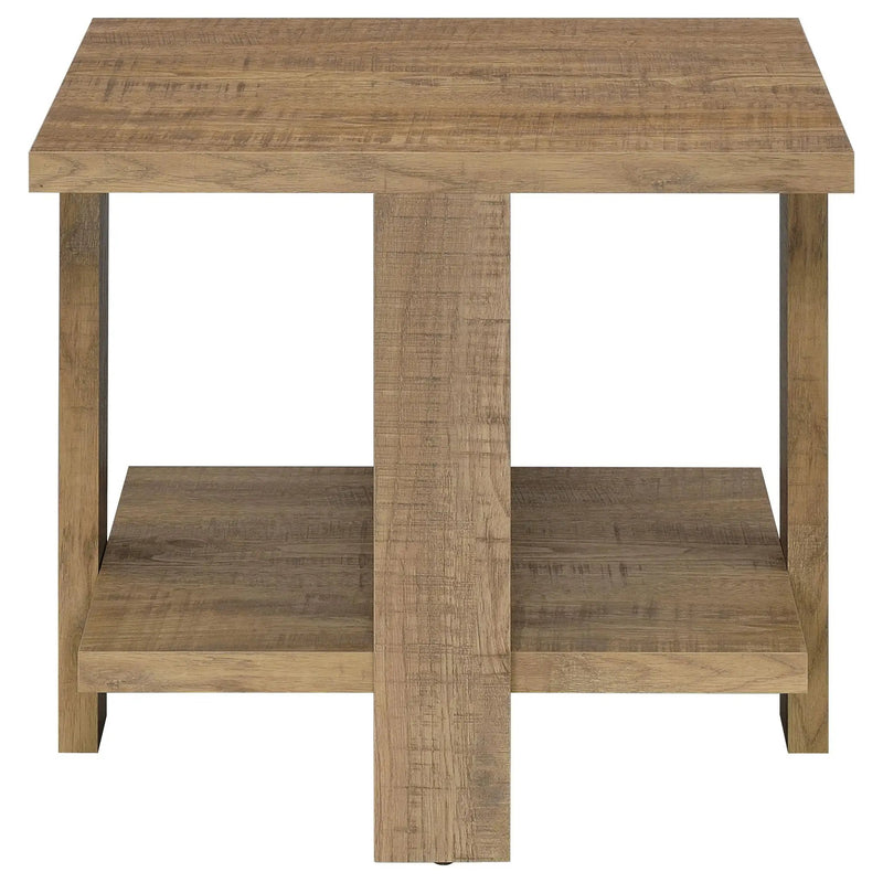 Dawn 2-piece Round Coffee and End Table Set Mango Brown by Unique Piece Furniture