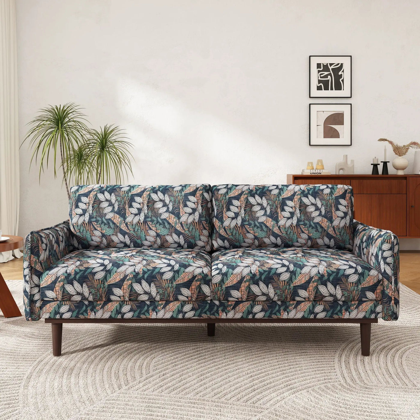 2 Seater Loveseat Sofa With Spacious Seating Area by Unique Piece Furniture