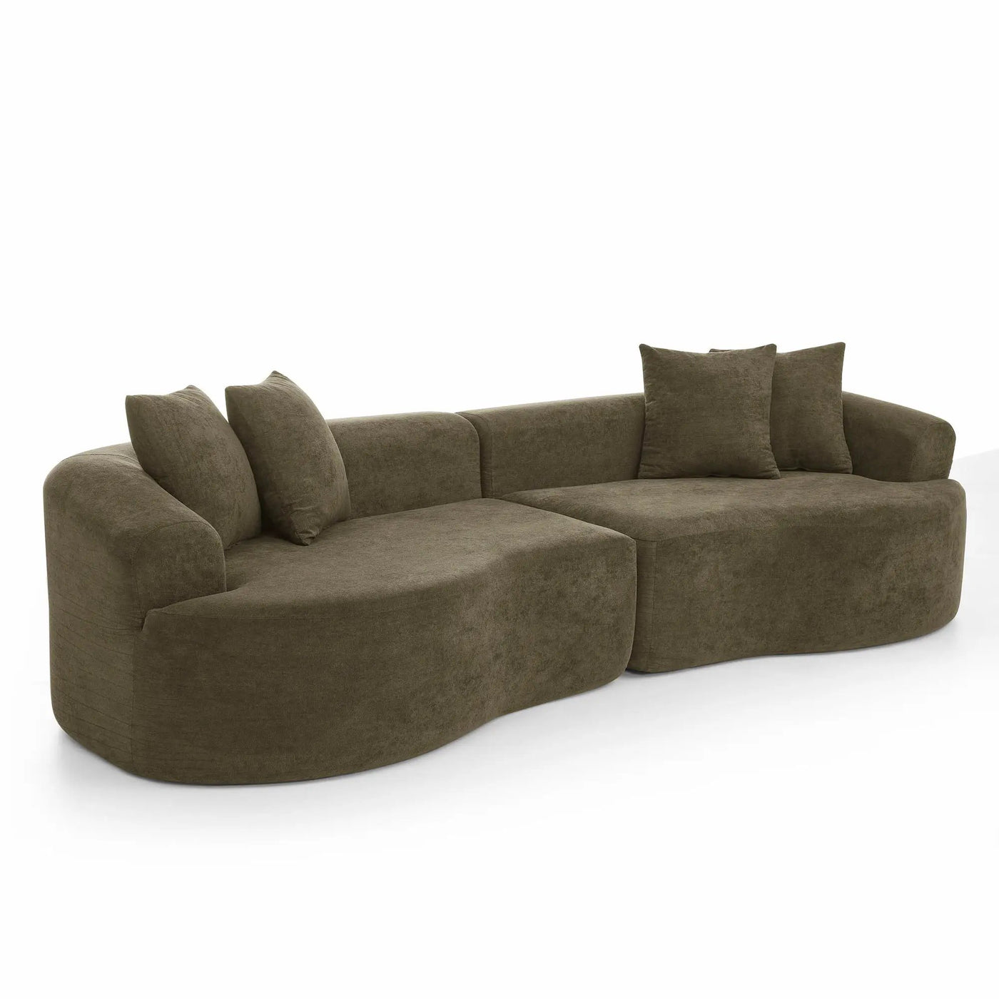 4 Seater Curved Cloud Sectional Sofa by HouseOfZazla