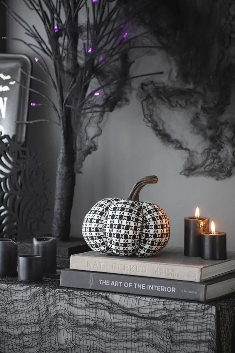 Plaid Pumpkin Decor, For Holiday Halloween Decoration by HouseOfZazla