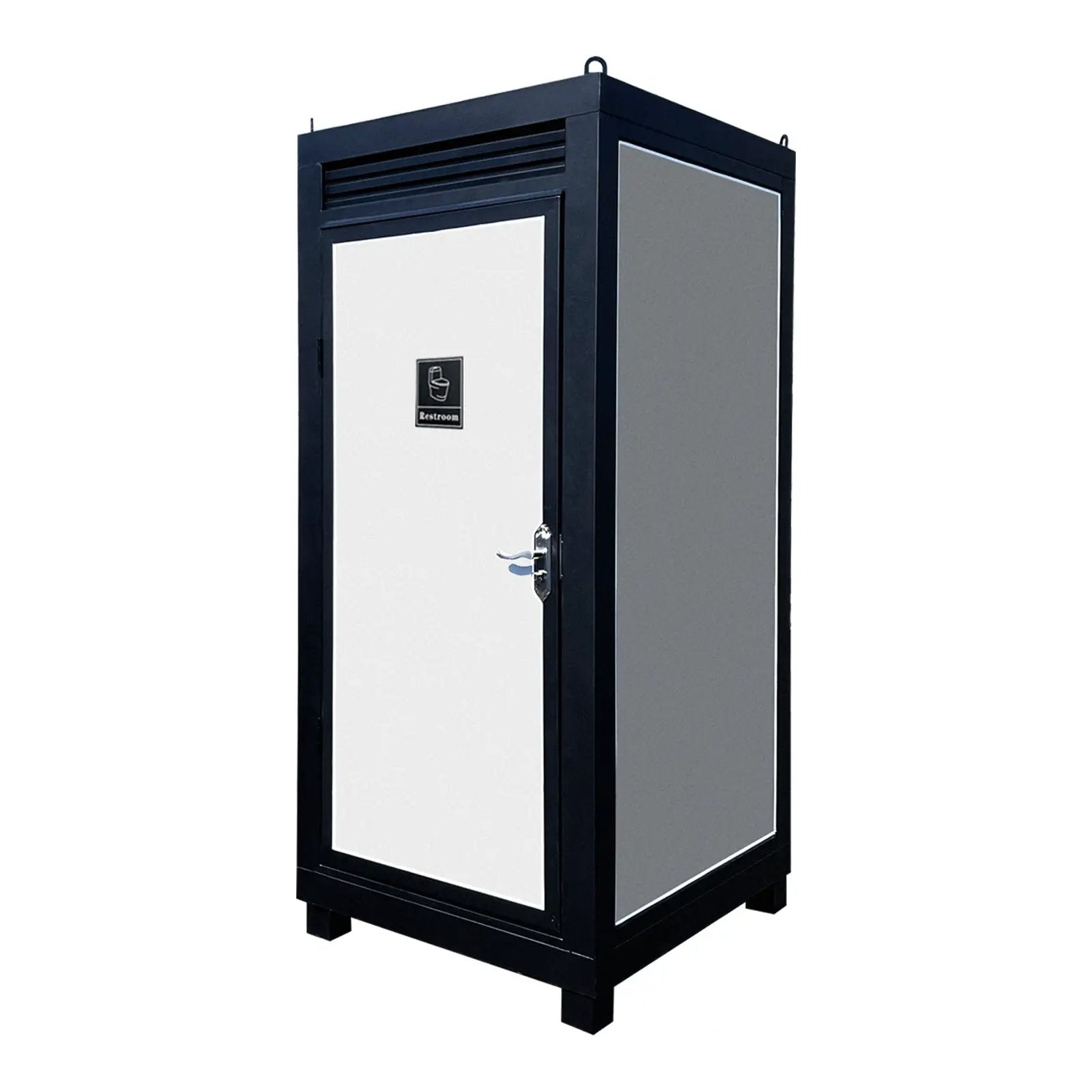 Person Portable Toilet Cabin – Outdoor Restroom with Light, Sink & Vent Fan by HouseOfZazla
