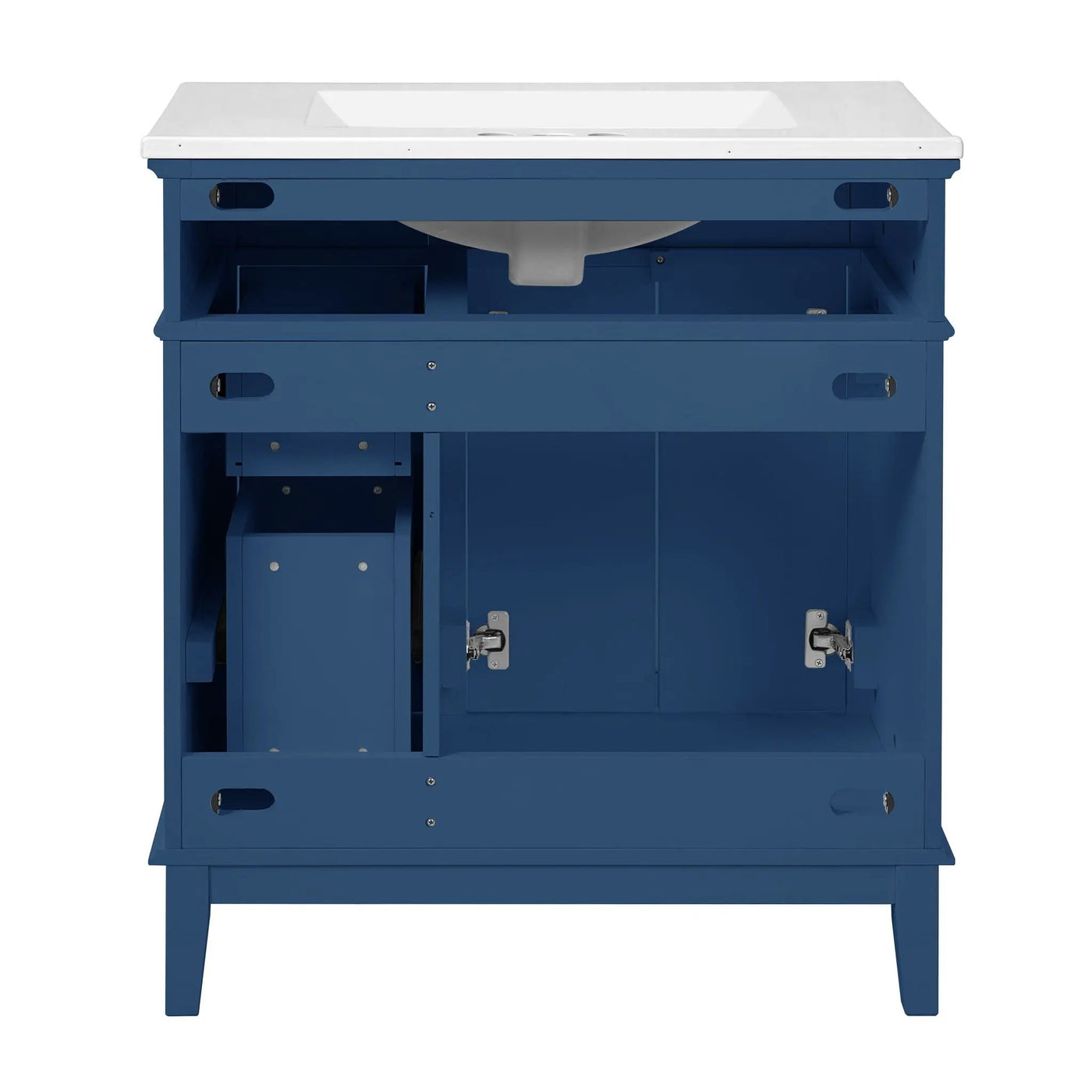 Modern Bathroom Vanity With Sink, Storage Cabinet, Soft Close Doors, Deep & Standard Drawers by HouseOfZazla