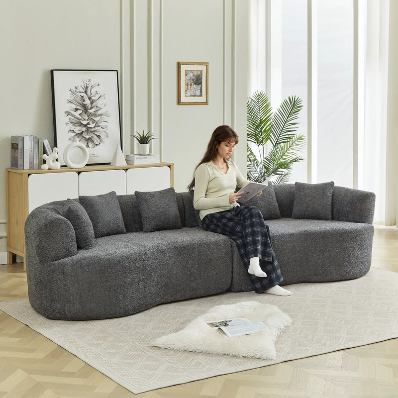 Curved Sectional Sofa - Oversized Modern Design by HouseOfZazla