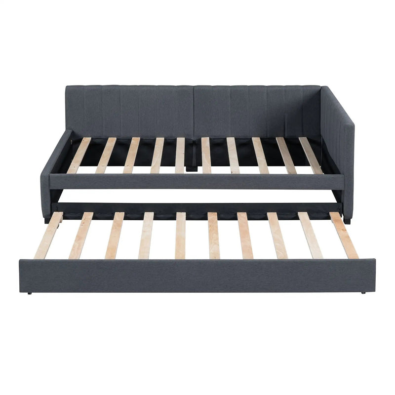 Upholstered Daybed, Sofa Bed Frame, No Box Spring Needed