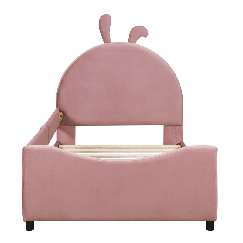 Upholstered Daybed With Rabbit Ear Shaped Headboard by Unique Piece Furniture