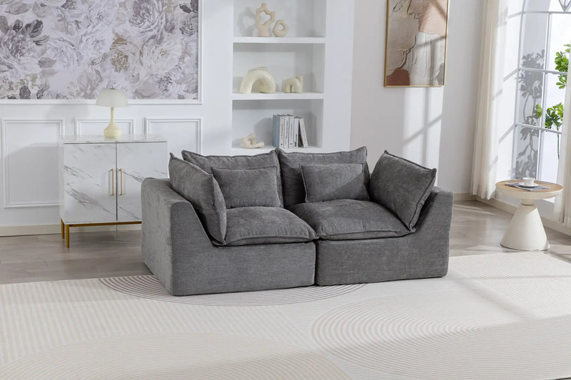 74.8" Width Cloud Couch Oversized Modular Sectional Sofa, photo 3 of 10