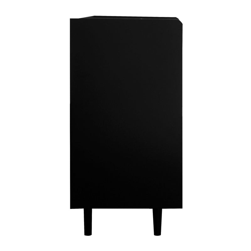 Modern Sideboard Buffet Cabinet With Doors And Unique Panel Styling by HouseOfZazla
