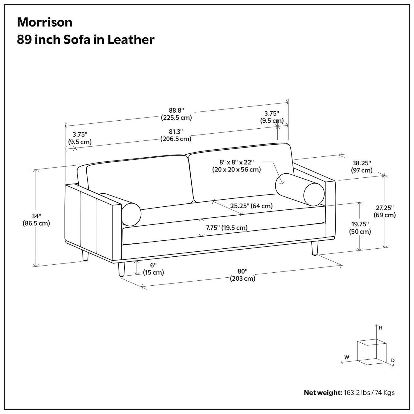 Morrison - Upholstered Sofa by Unique Piece Furniture
