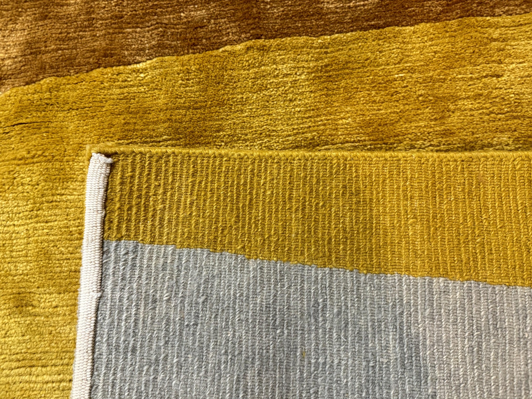 Modern Tibetan Rug 9x10, Wool Handmade Tibetan Area Rug, Abstract Multicolor by Jewel Rugs