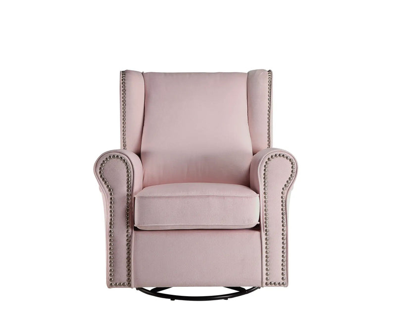 Tamaki - Glider Chair With Swivel - Pink by Unique Piece Furniture