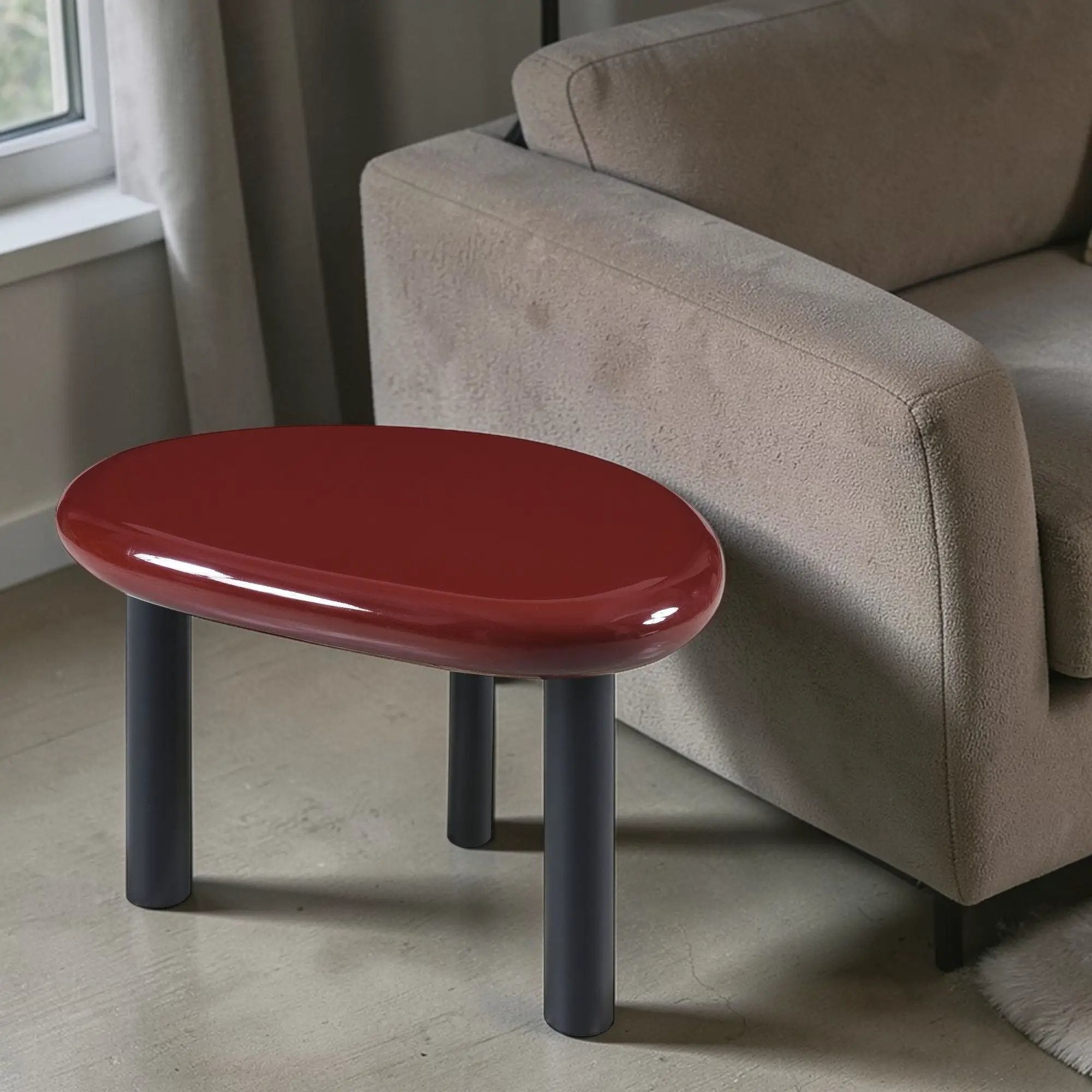Eddie - End Table - Red by HouseOfZazla