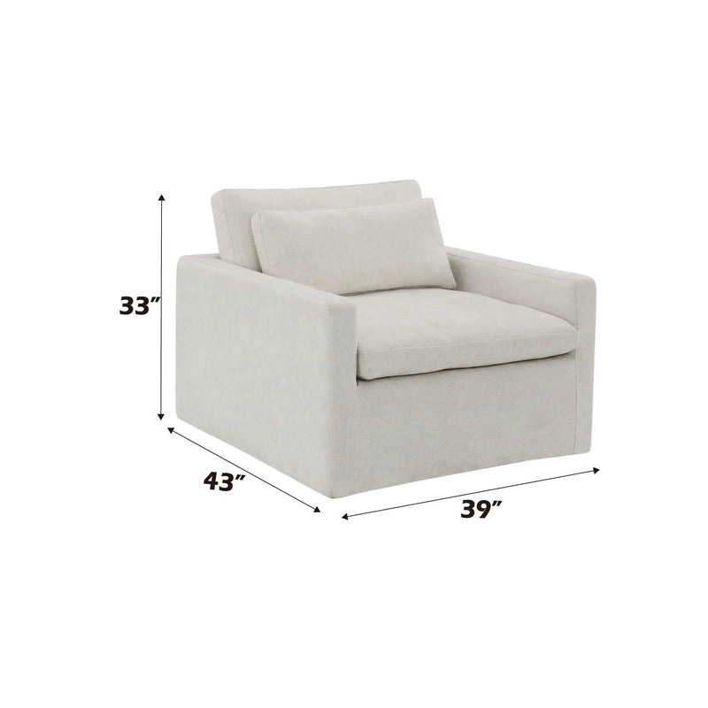 Naveen - Swivel Chair With 1 Toss Pillow by Unique Piece Furniture