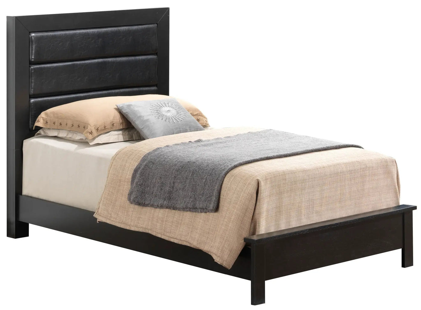 Transitional Modern Design Bed by HouseOfZazla