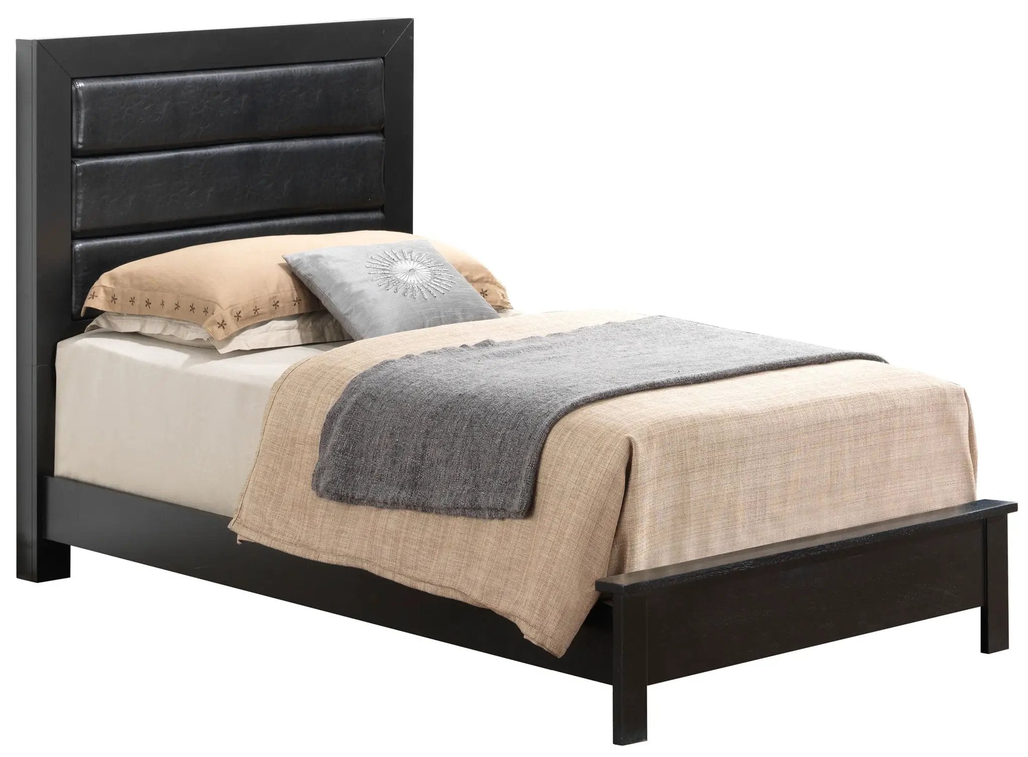 Transitional Modern Design Bed by HouseOfZazla