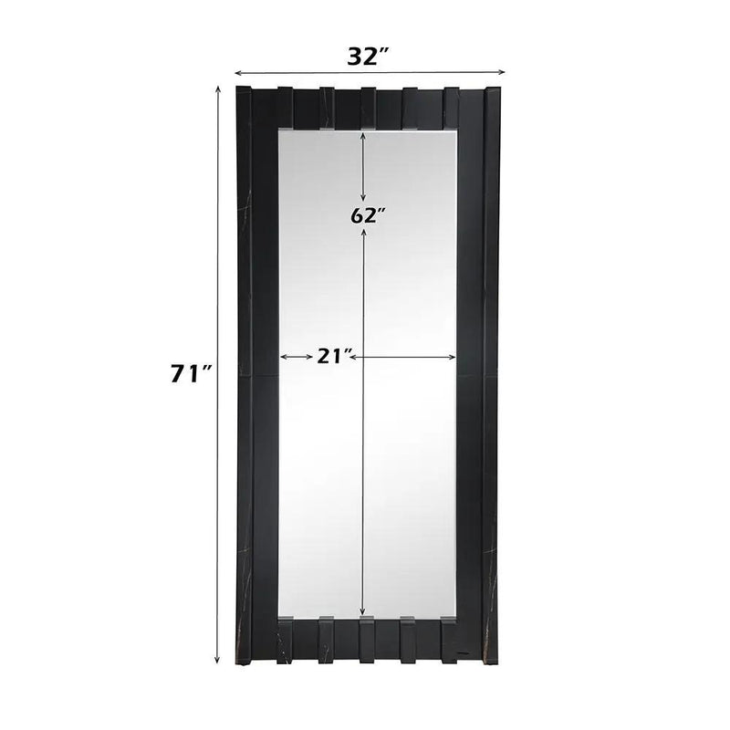 Dara - Floor Mirror - Black by Unique Piece Furniture