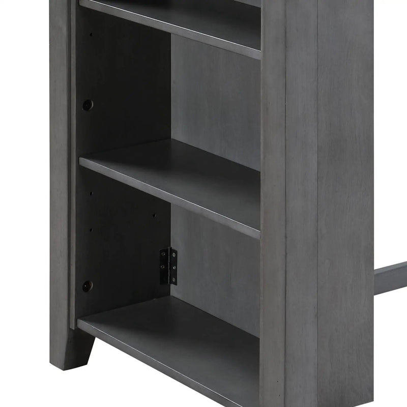 Graham - Small Space Counter Height Dining Table With USB Charging Ports And Shelves by HouseOfZazla