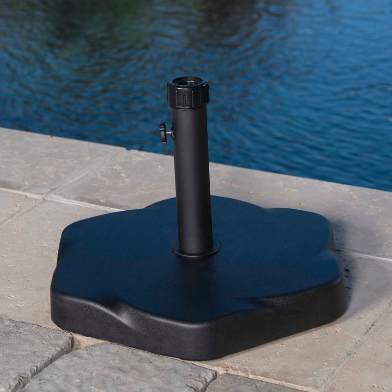 Umbrella Base With Hexagonal Shape - Black by HouseOfZazla