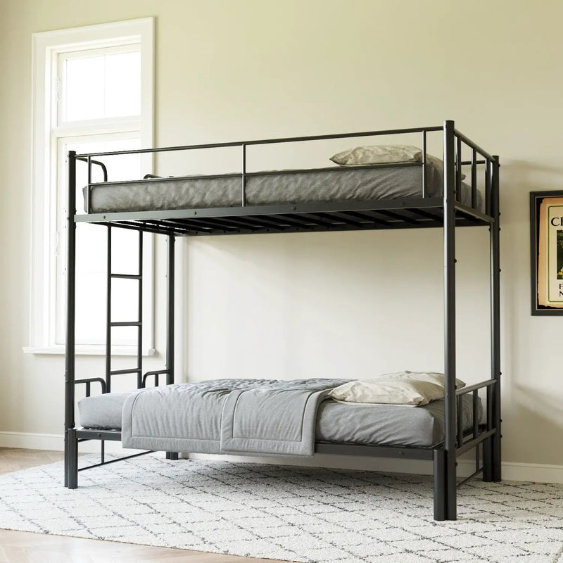 Twin Size Metal Pull-Out Bunk Bed by HouseOfZazla