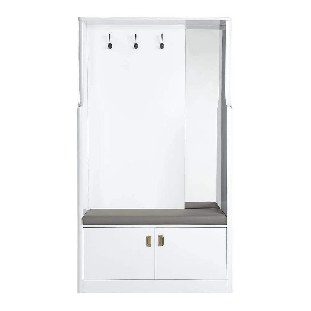 Buck II - Hall Tree - White High Gloss by Unique Piece Furniture