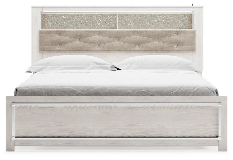 Altyra - King Bookcase Panel Bed - White by Unique Piece Furniture