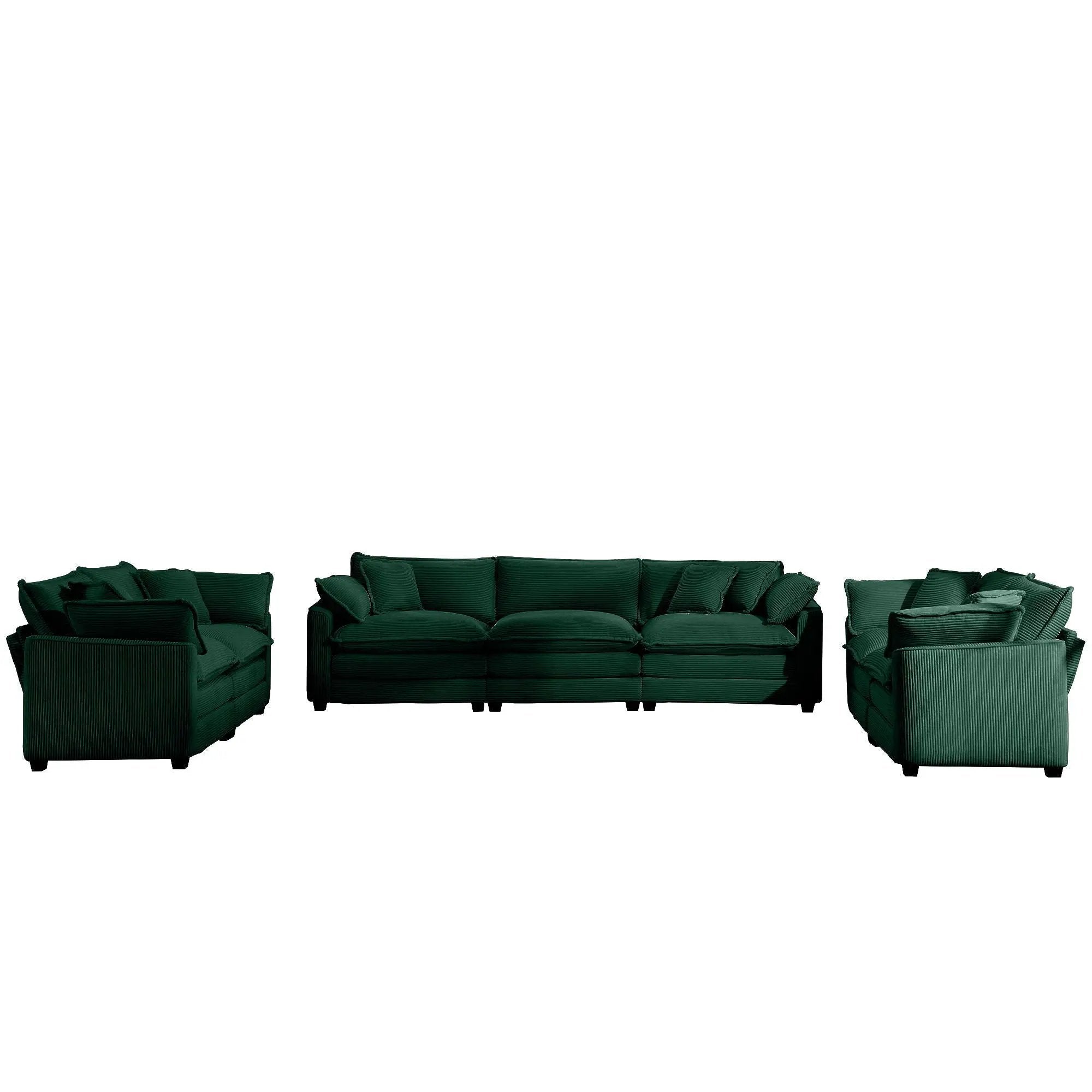 Elegant Oversized Sectional Sofa Set With Deep Seats And Flexible Layout by Unique Piece Furniture