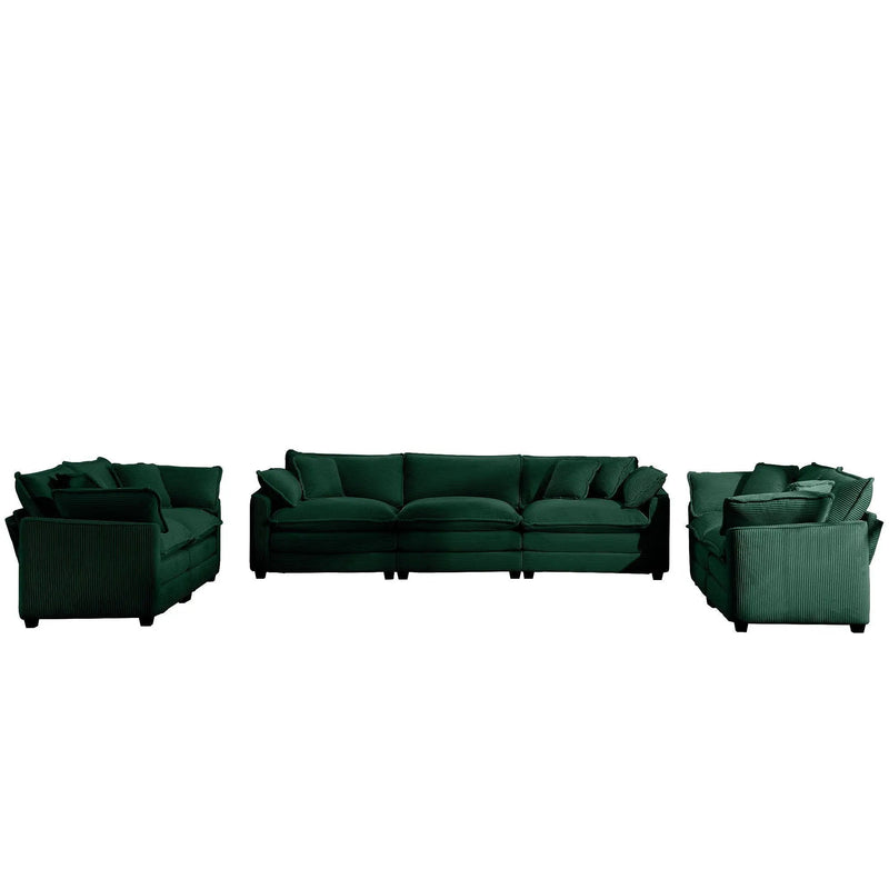 Elegant Oversized Sectional Sofa Set With Deep Seats And Flexible Layout by Unique Piece Furniture