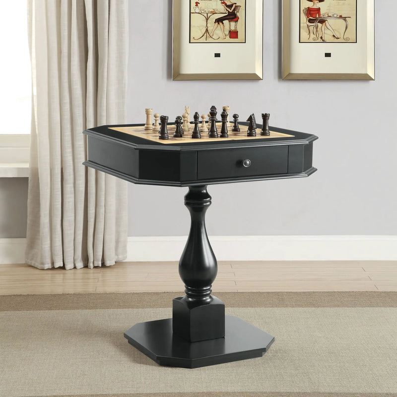Bishop - Reversible Chess Checker Game Table With Game Tray (Chess Fingures Not Included) by HouseOfZazla