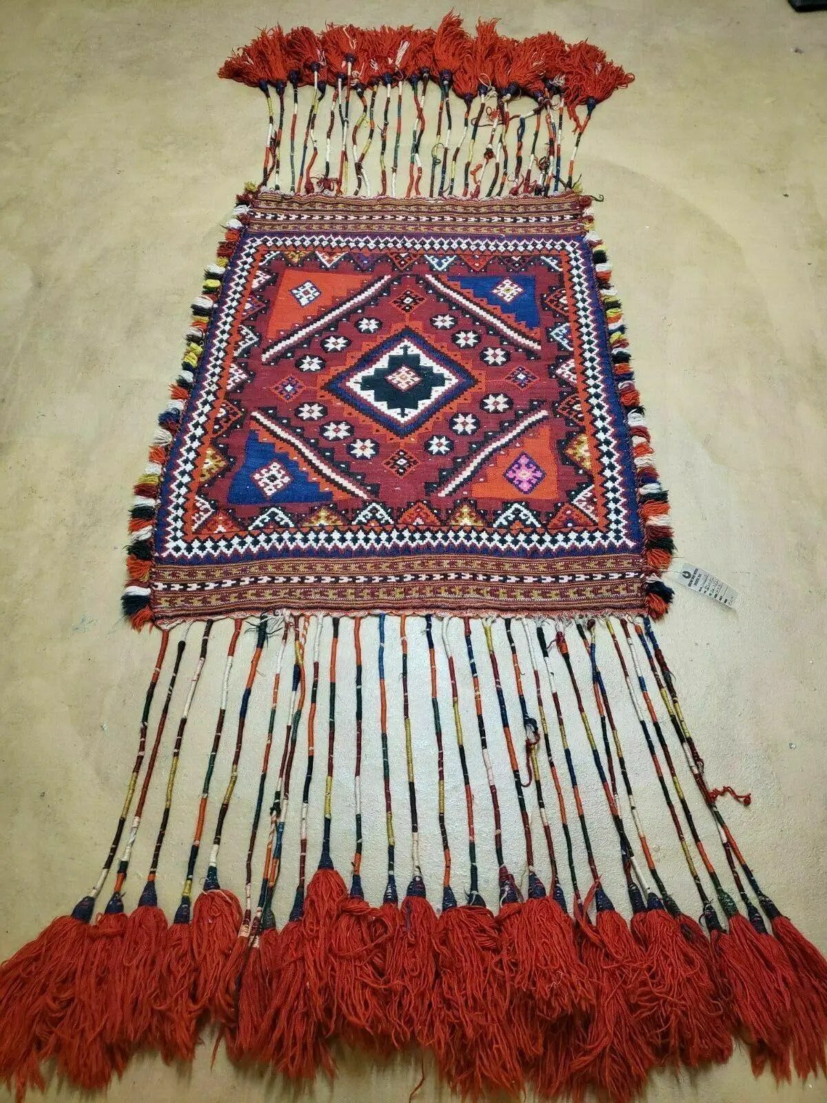 3' X 4' Antique Handmade Turkish Wool Kilim Rug Decorative Seat Cover by Jewel Rugs