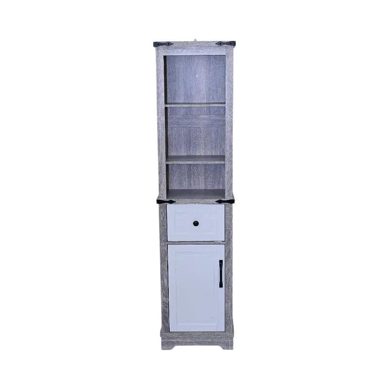 Narrow Bathroom Storage Cabinet with Adjustable Shelves by HouseOfZazla