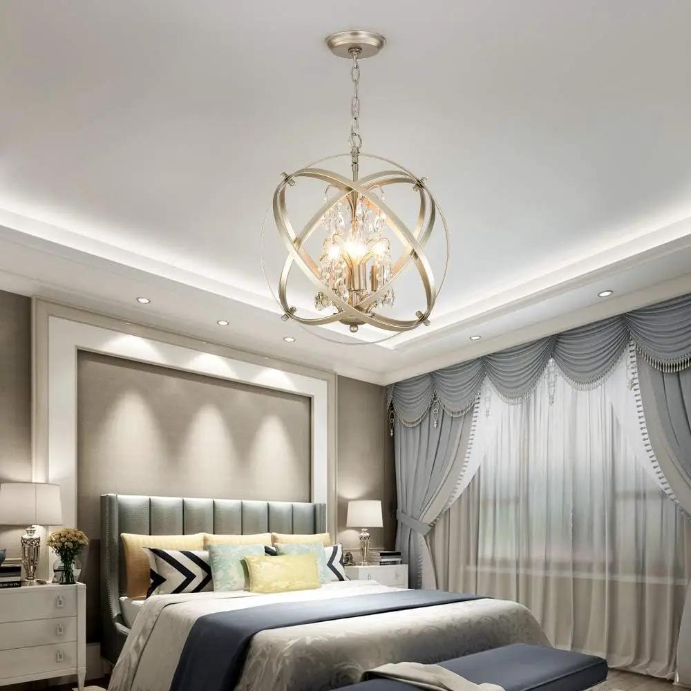 4 Lights Cage Crystal Chandelier by HouseOfZazla