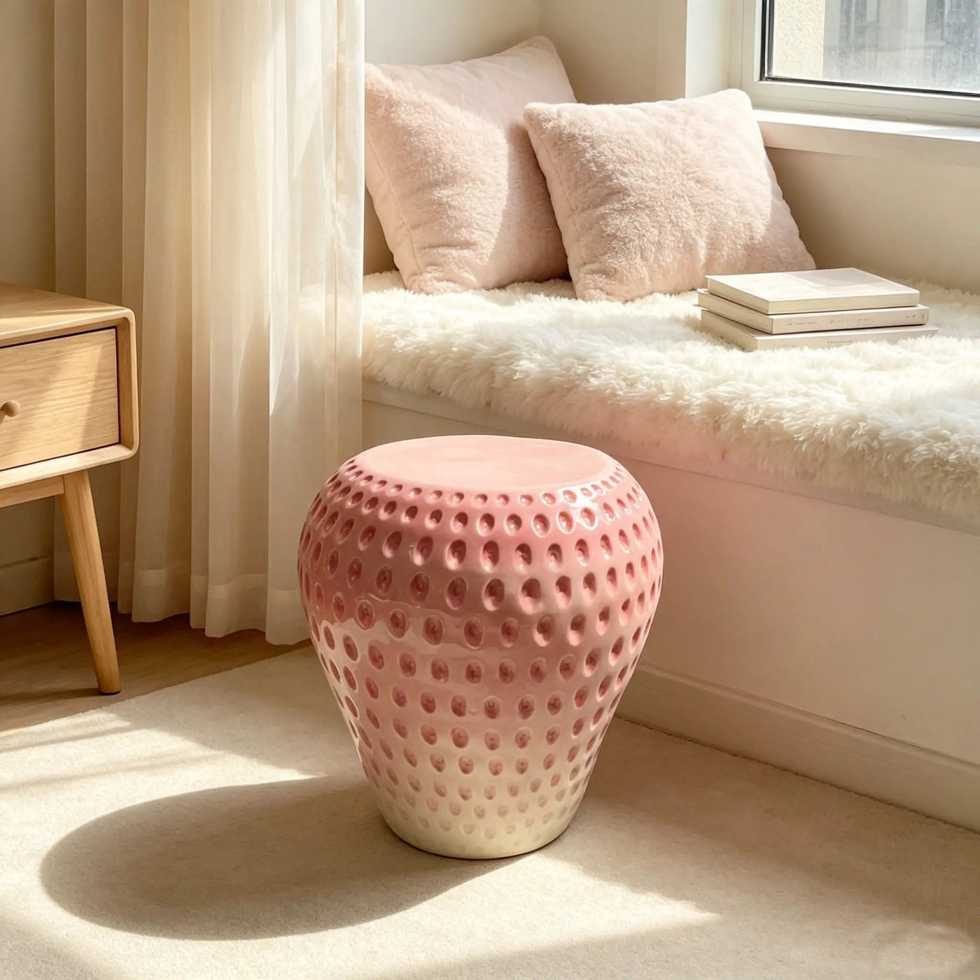 Strawberry Fruit Stool by HouseOfZazla
