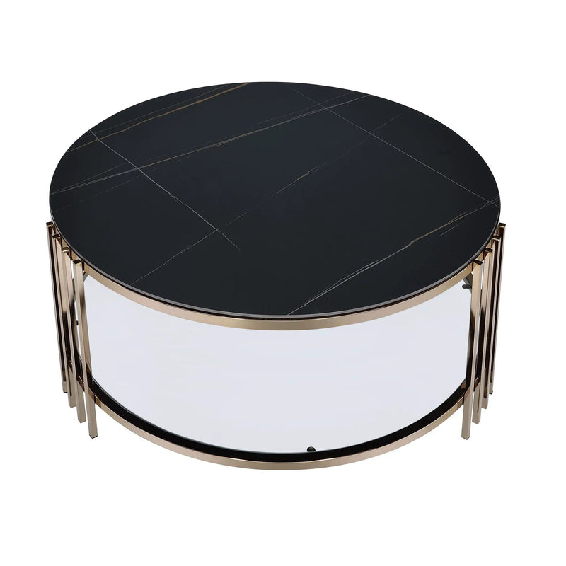 Abisha - Sintered Stone Top Round Tables by HouseOfZazla