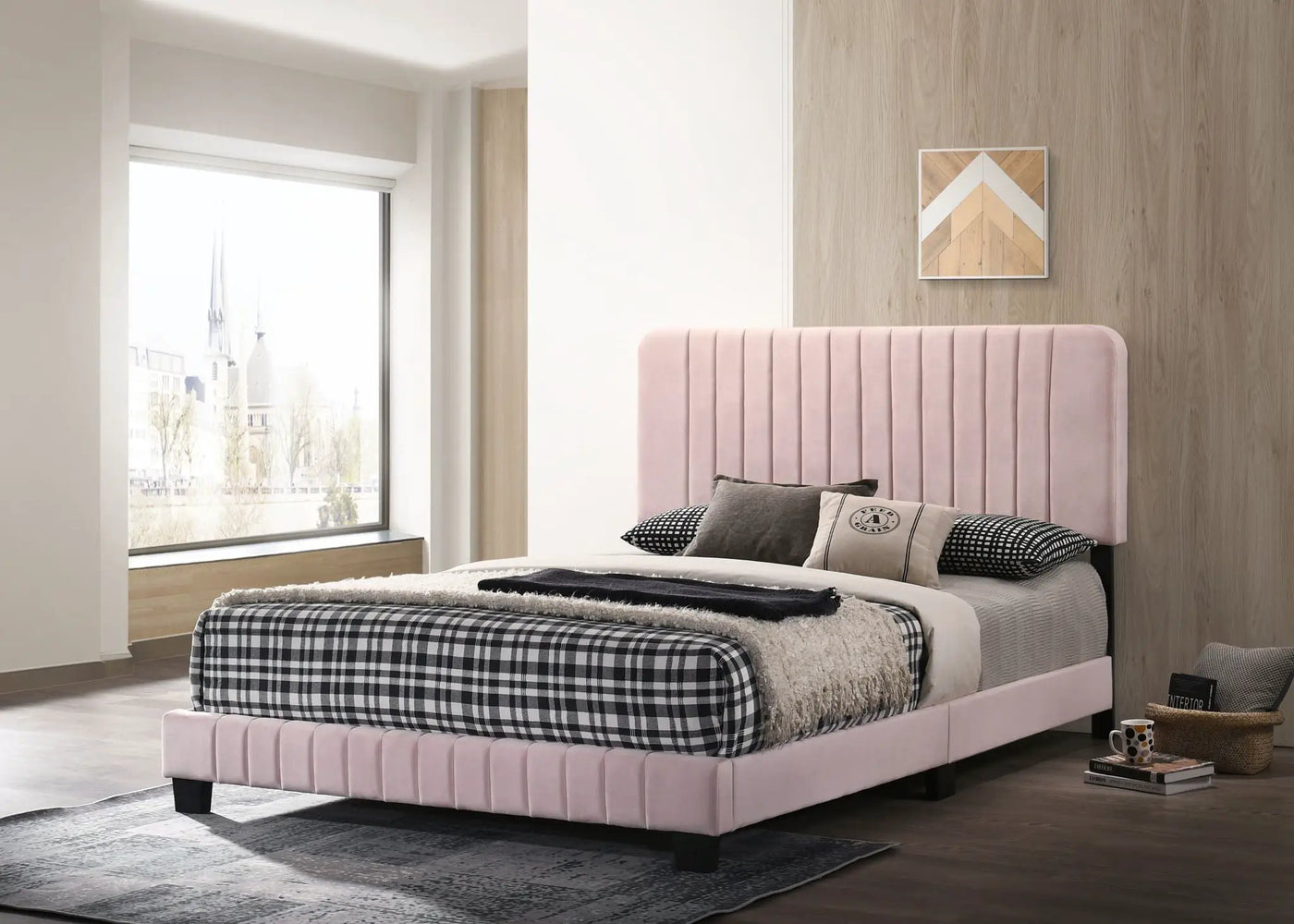 Channel Tufted Bed by Unique Piece Furniture