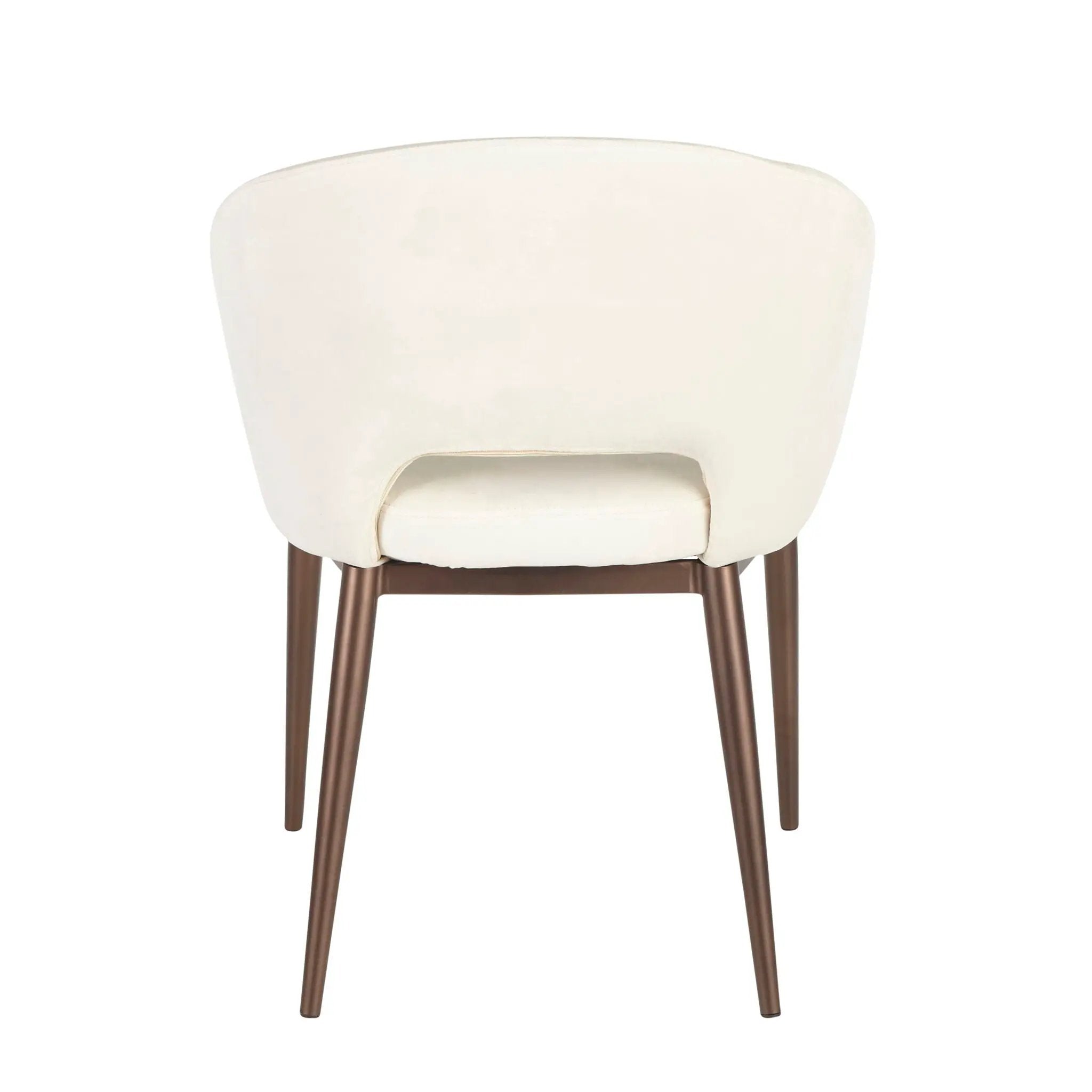 Renee - Contemporary Chair - Cream / Copper by HouseOfZazla