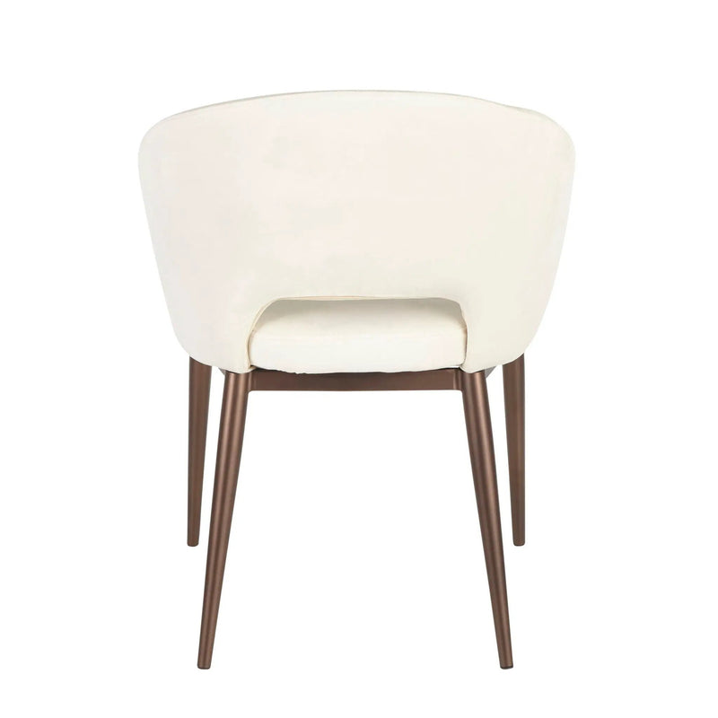 Renee - Contemporary Chair - Cream / Copper by HouseOfZazla