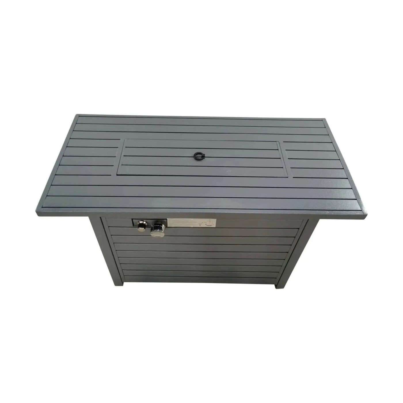 Propane Outdoor Fire Pit Table With Lid Versatile Fuel Options by HouseOfZazla