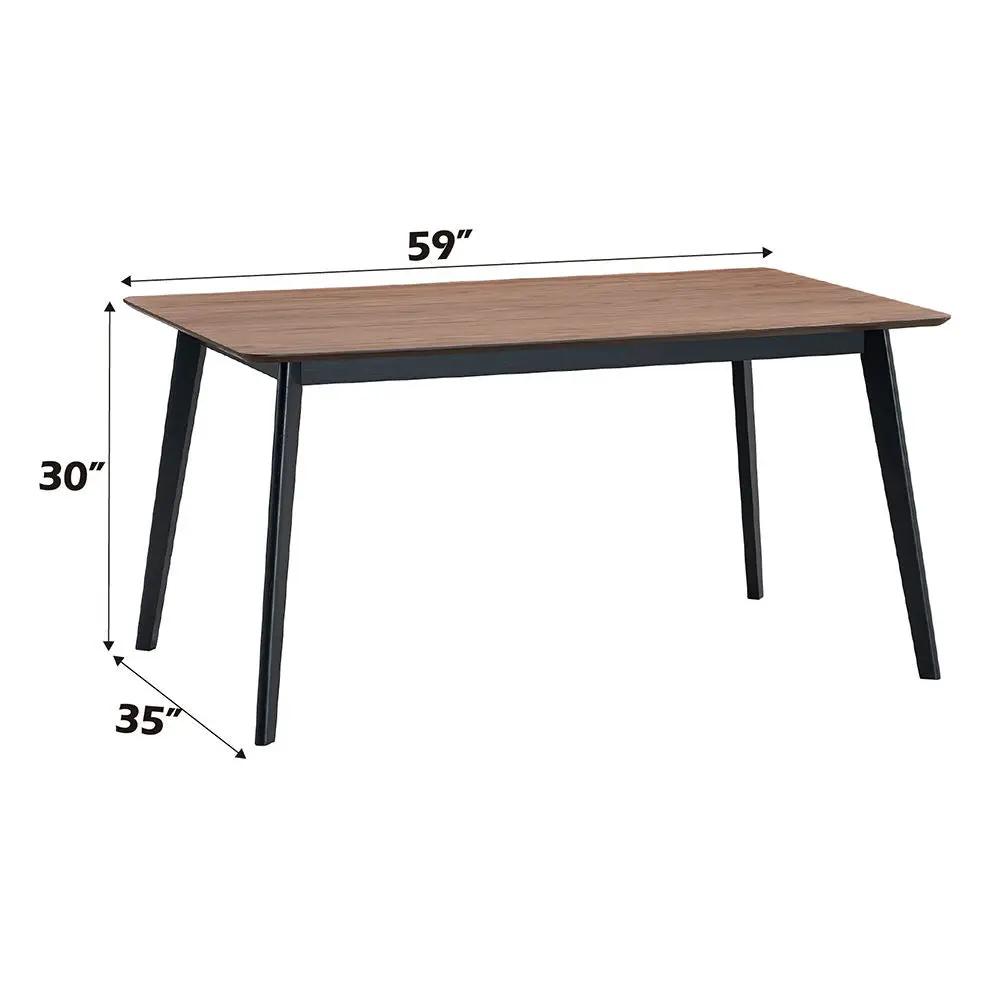 Rebi - Dining Table - Walnut & Black by Unique Piece Furniture