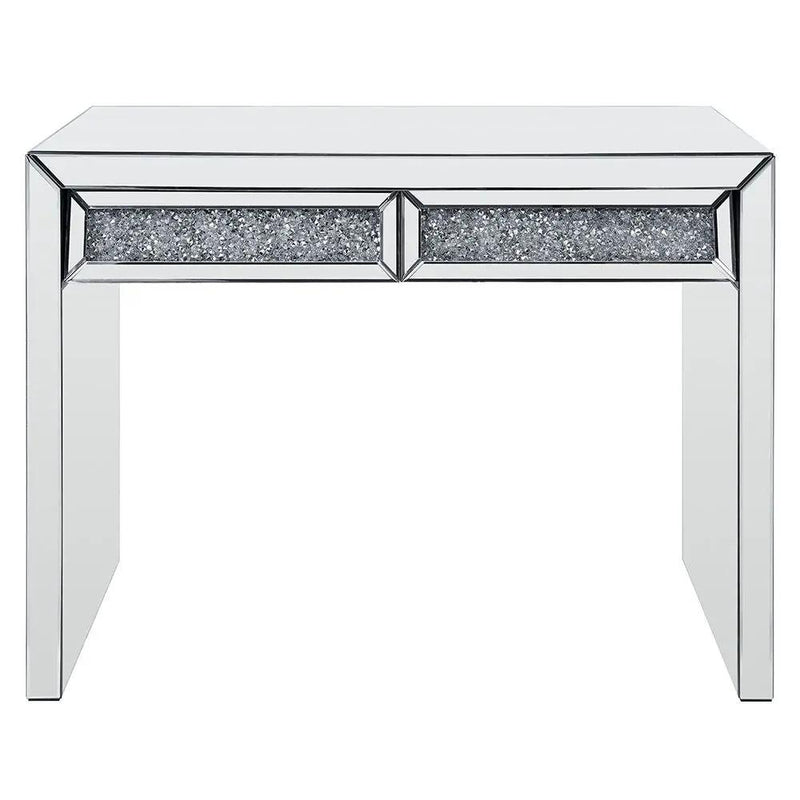 Noralie - Console Table Faux Diamonds - Mirrored by Unique Piece Furniture