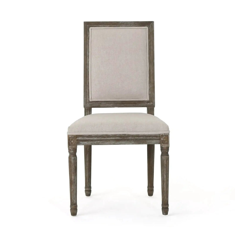 Traditional Style Dining Chair Set With Fabric Upholstery by HouseOfZazla