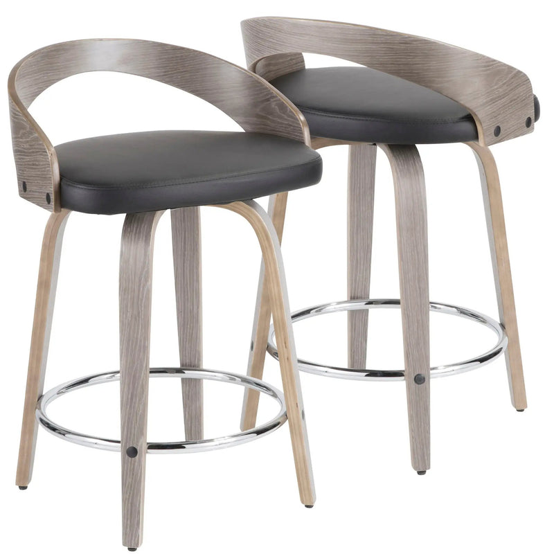 Grotto - Mid-Century Modern Stool (Set of 2) by HouseOfZazla