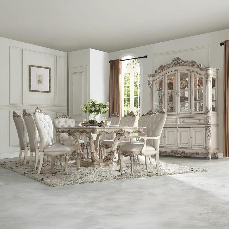 Gorsedd - Arm Chair (Set of 2) - Cream Fabric & Golden Ivory by Unique Piece Furniture