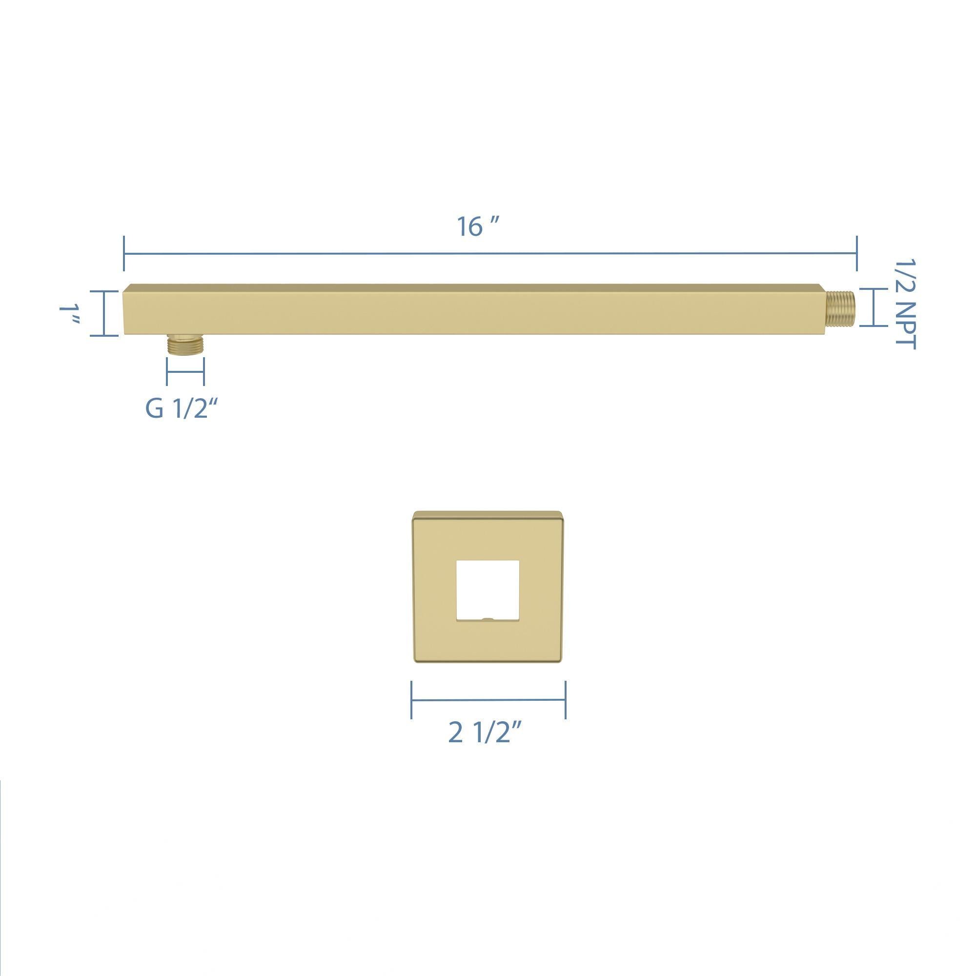 Wall Mounted Shower Arm With Flange by HouseOfZazla
