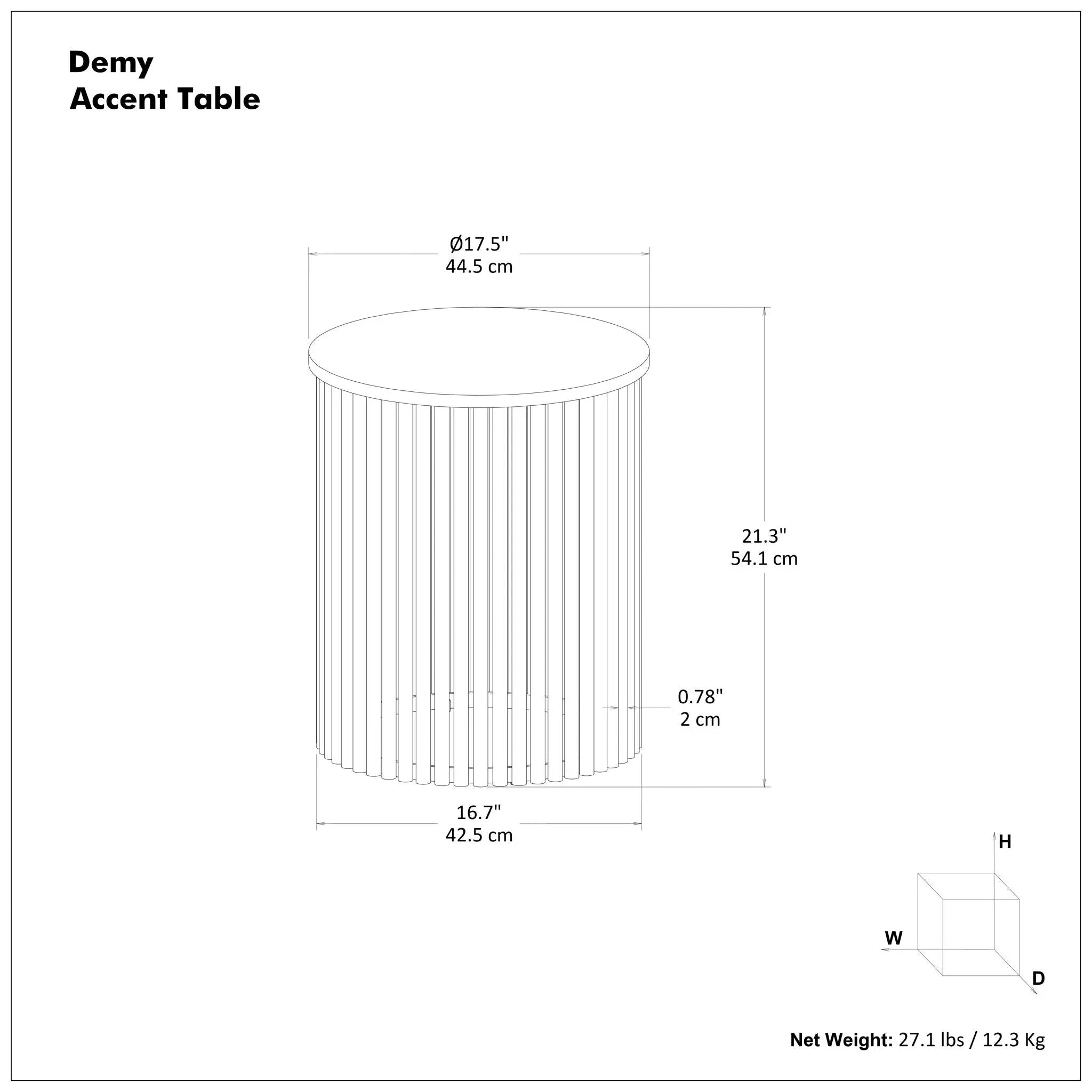Demy - Accent Table by Unique Piece Furniture