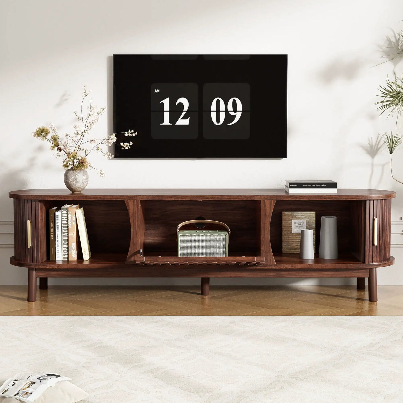 TV Stand, Entertainment Center With Storage by Unique Piece Furniture