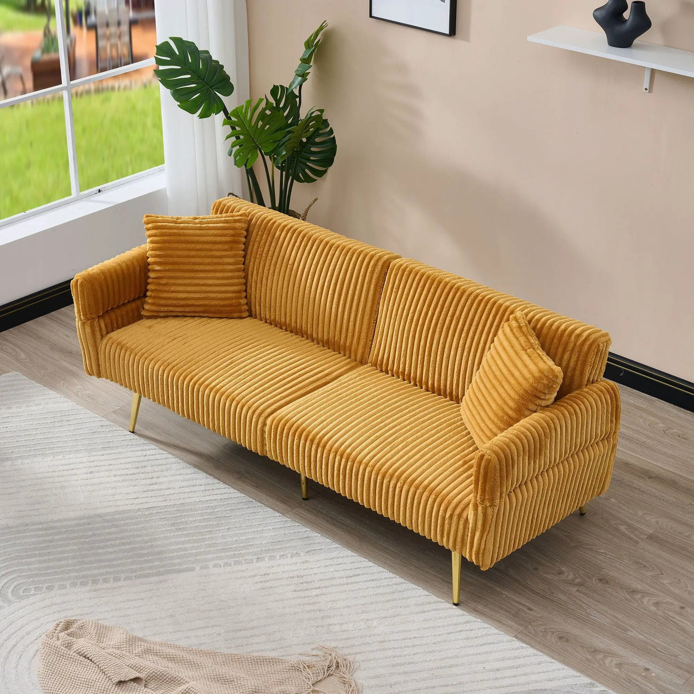 Luxury Foldable Double Sofa Bed With Folding Armrests by HouseOfZazla