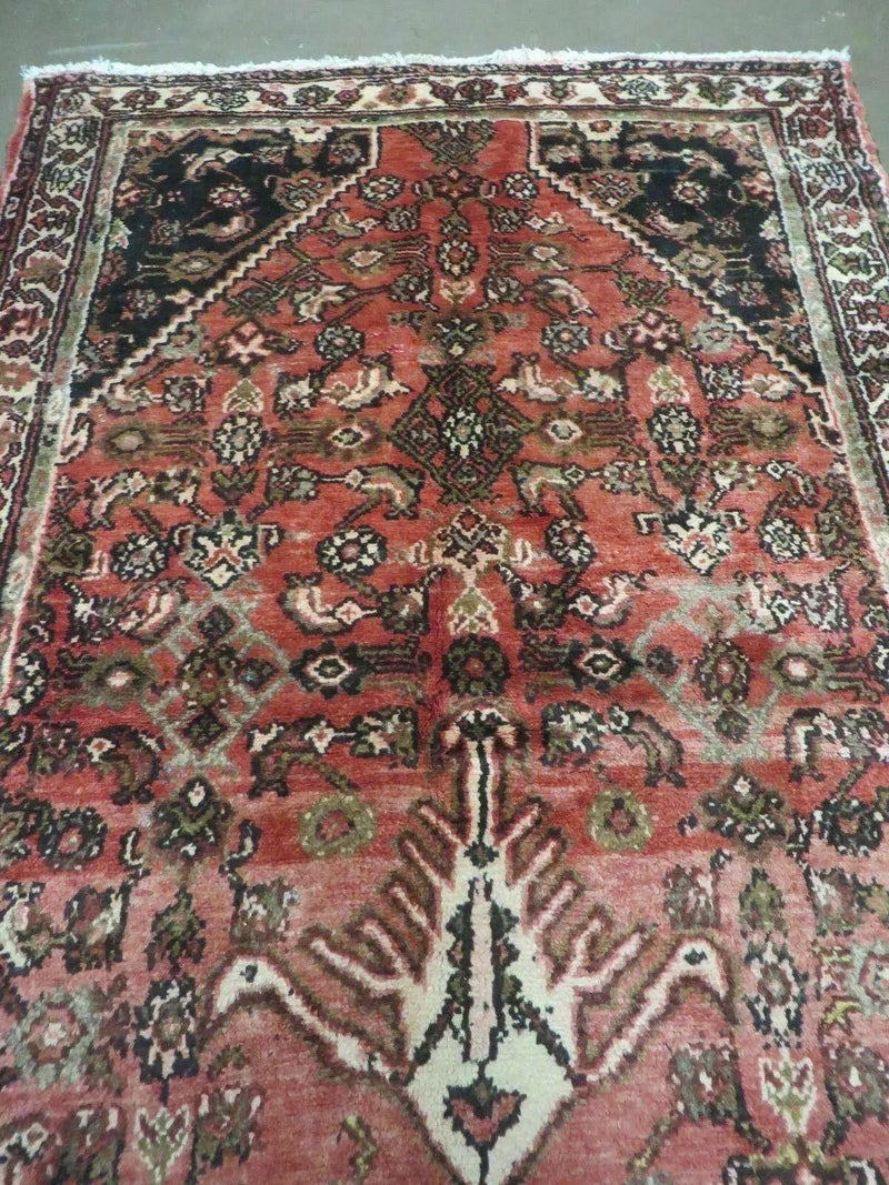 Persian Runner Rug 3.8 x 10, Red, Vintage by Jewel Rugs