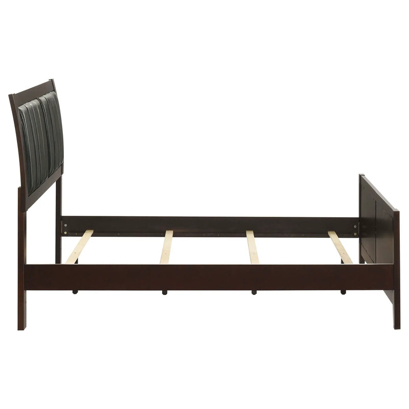 Carlton Wood Full Panel Bed Cappuccino by Unique Piece Furniture